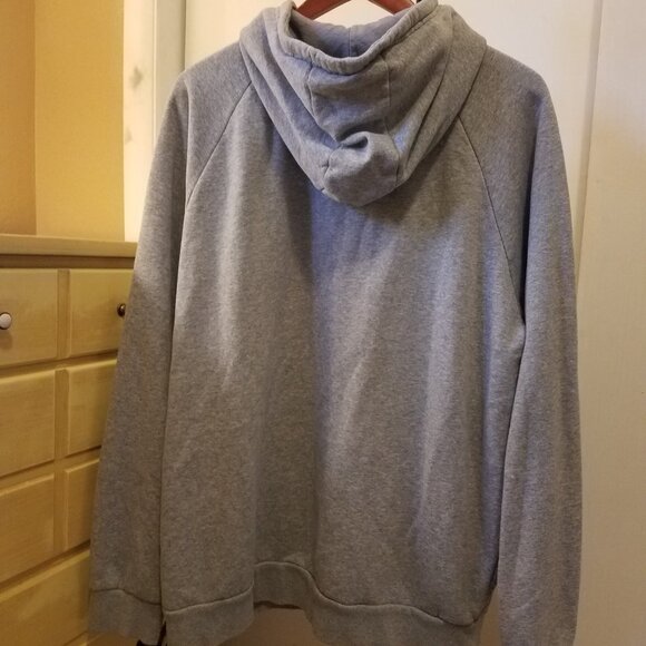 Under Armour Gray Zip-Up Hoodie, Men's XL - Picture 2 of 9